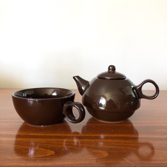 Vintage Tea-For-One Stacking Set - Picture 3 of 5